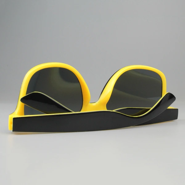 Personalized Two Tone Sunglasses -Yellow And Black 
