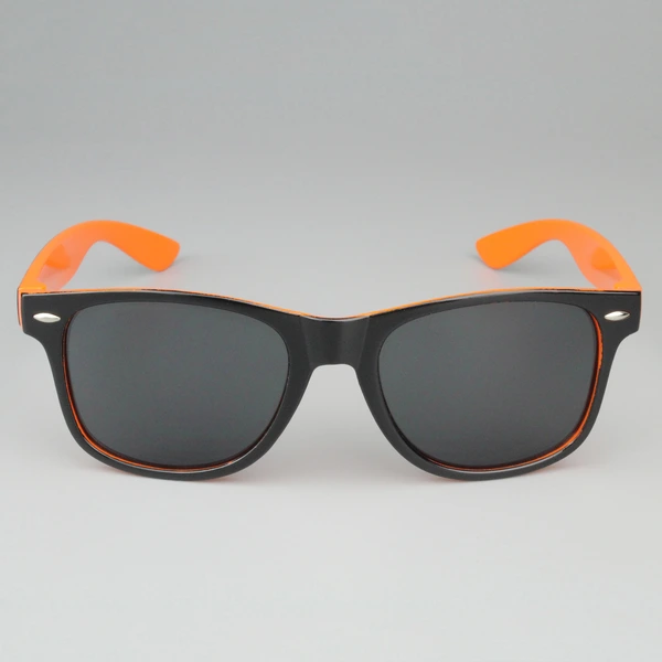 Personalized Two Tone Sunglasses -Orange And Black 