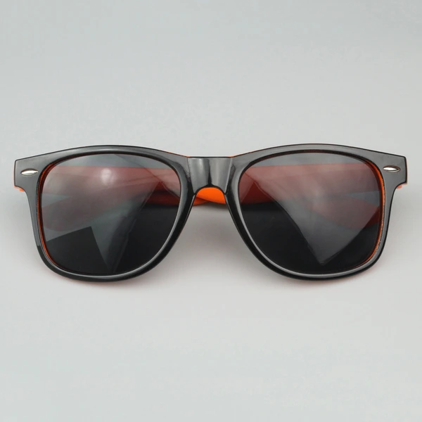 Personalized Two Tone Sunglasses -Orange And Black 