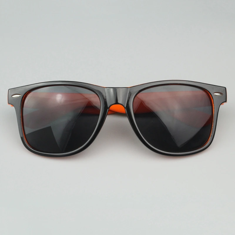 Personalized Two Tone Sunglasses -Orange And Black 
