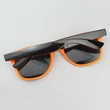 Personalized Two Tone Sunglasses -Orange And Black 