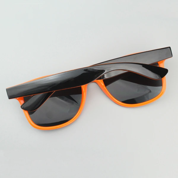 Personalized Two Tone Sunglasses -Orange And Black 