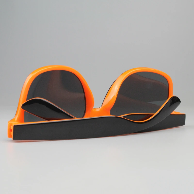 Personalized Two Tone Sunglasses -Orange And Black 