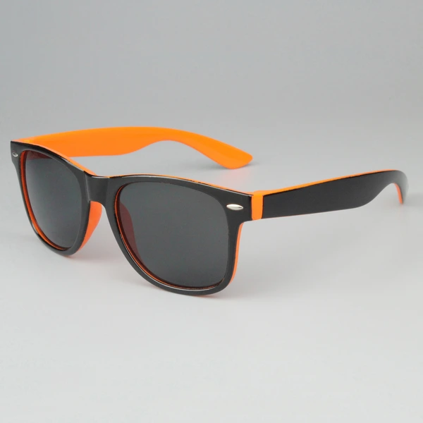 Personalized Two Tone Sunglasses -Orange And Black 