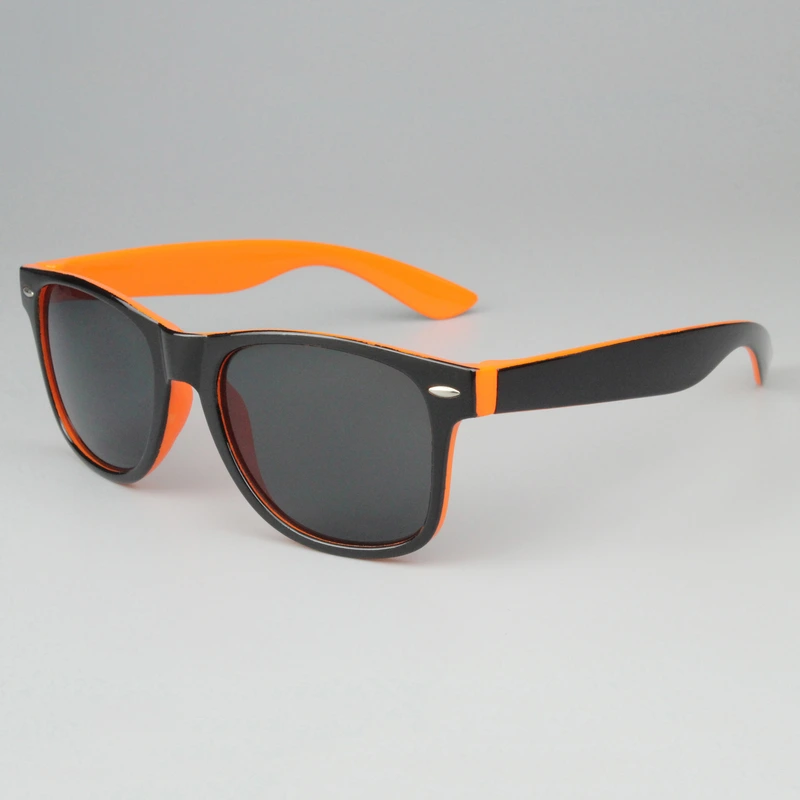 Personalized Two Tone Sunglasses -Orange And Black 