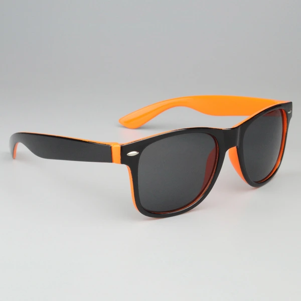 Personalized Two Tone Sunglasses -Orange And Black 