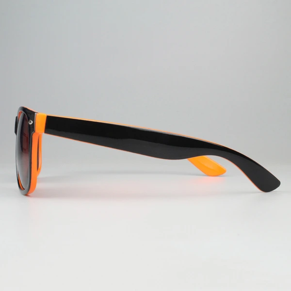 Personalized Two Tone Sunglasses -Orange And Black 
