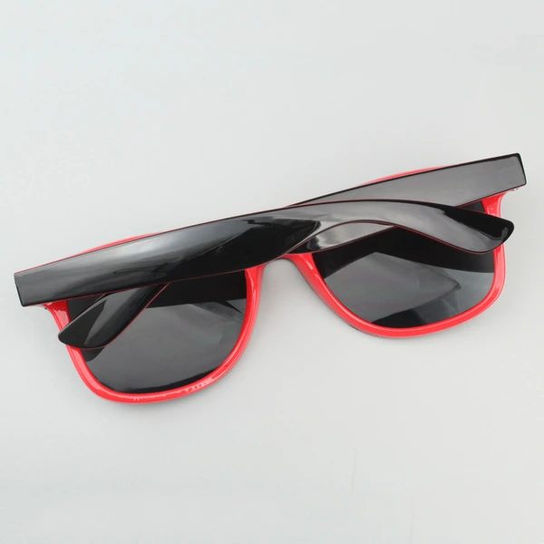 Personalized Two Tone Sunglasses - Red And Black 