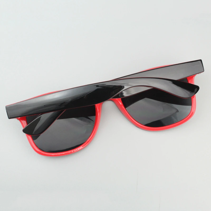 Personalized Two Tone Sunglasses - Red And Black 