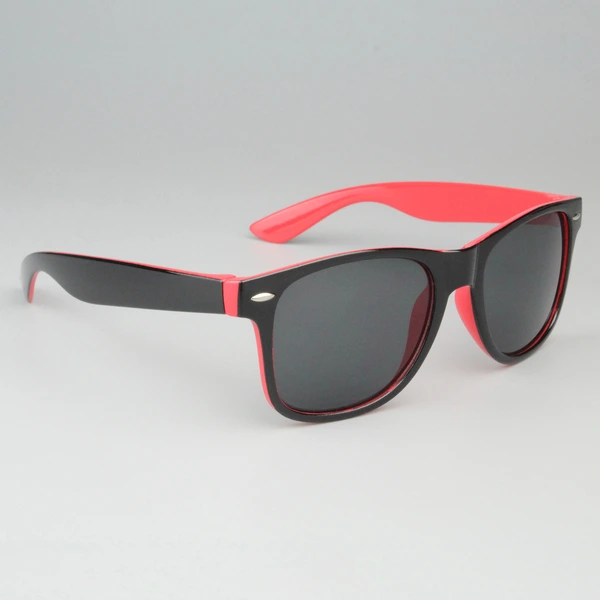 Personalized Two Tone Sunglasses - Red And Black 
