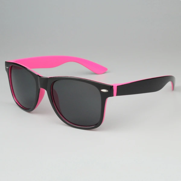 Personalized Two Tone Sunglasses -Pink And Black 