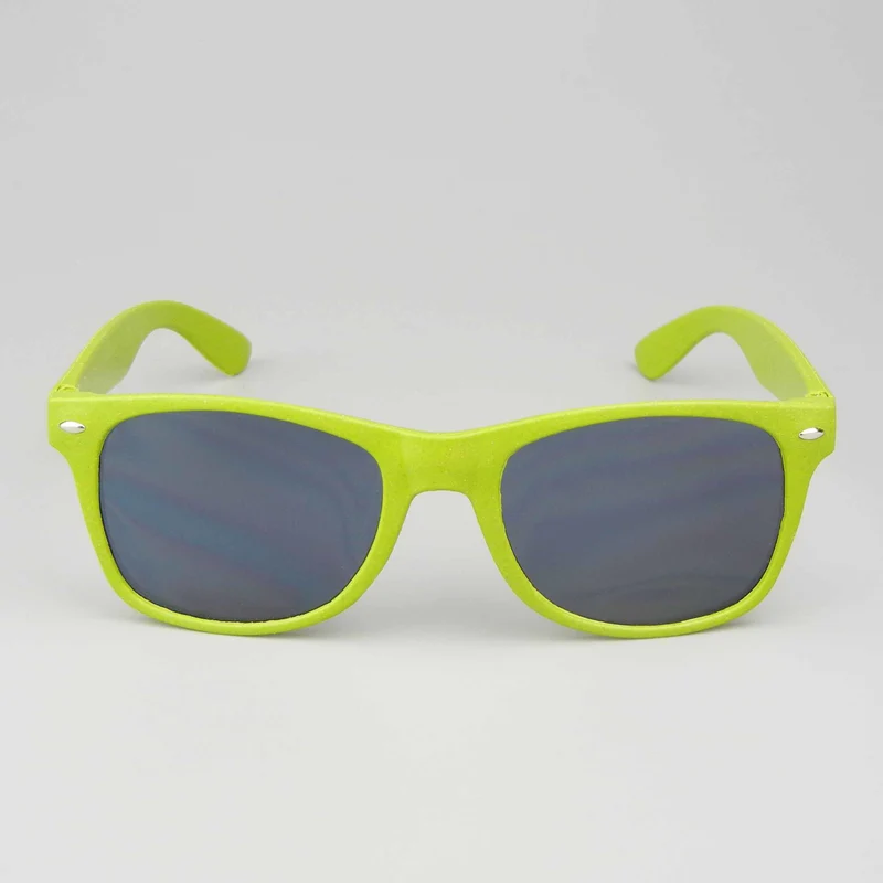 Grass Green Straw Sunglasses