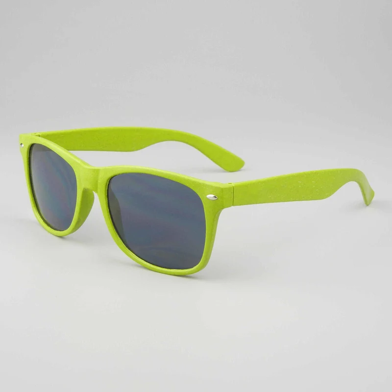 Grass Green Straw Sunglasses