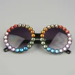 Diamond Round Floral Children's Sunglasses 