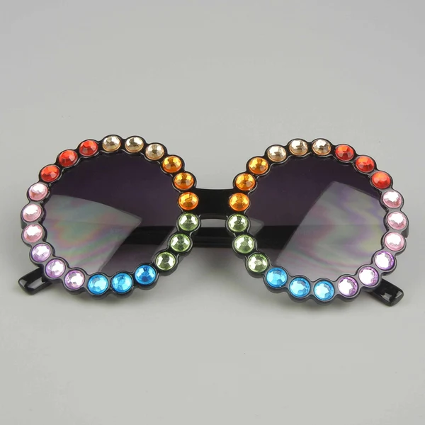 Diamond Round Floral Children's Sunglasses 