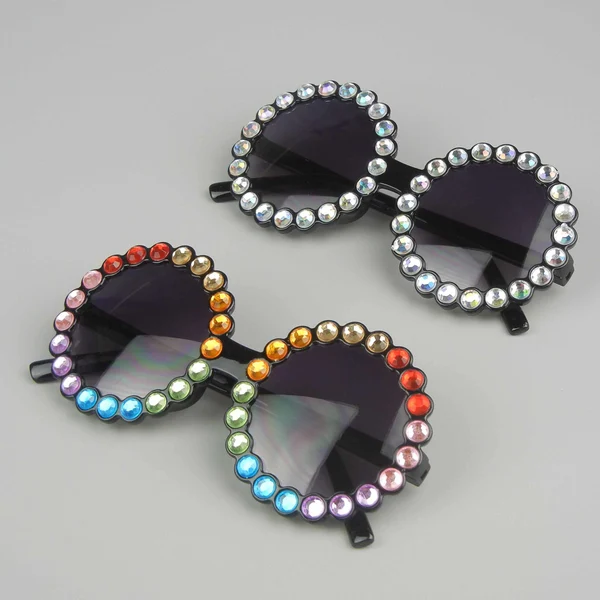 Diamond Round Floral Children's Sunglasses 