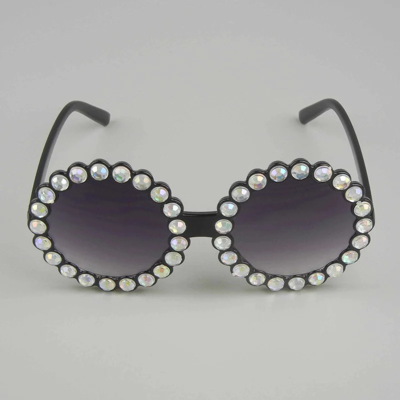 Diamond Round Floral Children's Sunglasses 