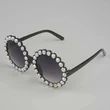 Diamond Round Floral Children's Sunglasses 