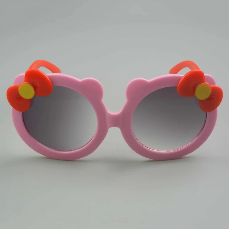 Bow Bear Round Frame Children Sunglasses