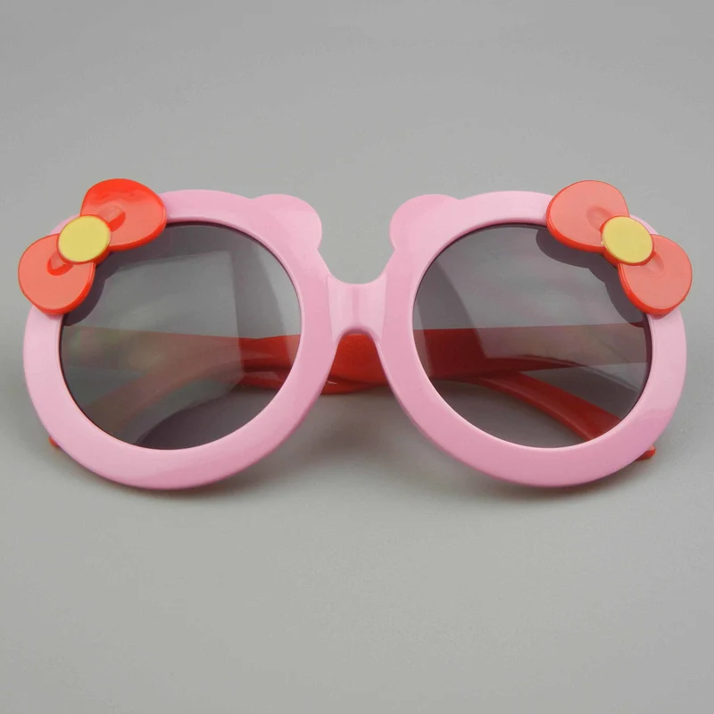 Bow Bear Round Frame Children Sunglasses