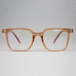 Translucent Orange Square Framed sunglasses