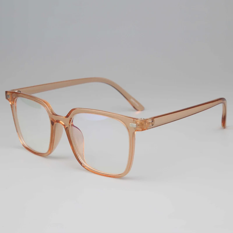 Translucent Orange Square Framed sunglasses