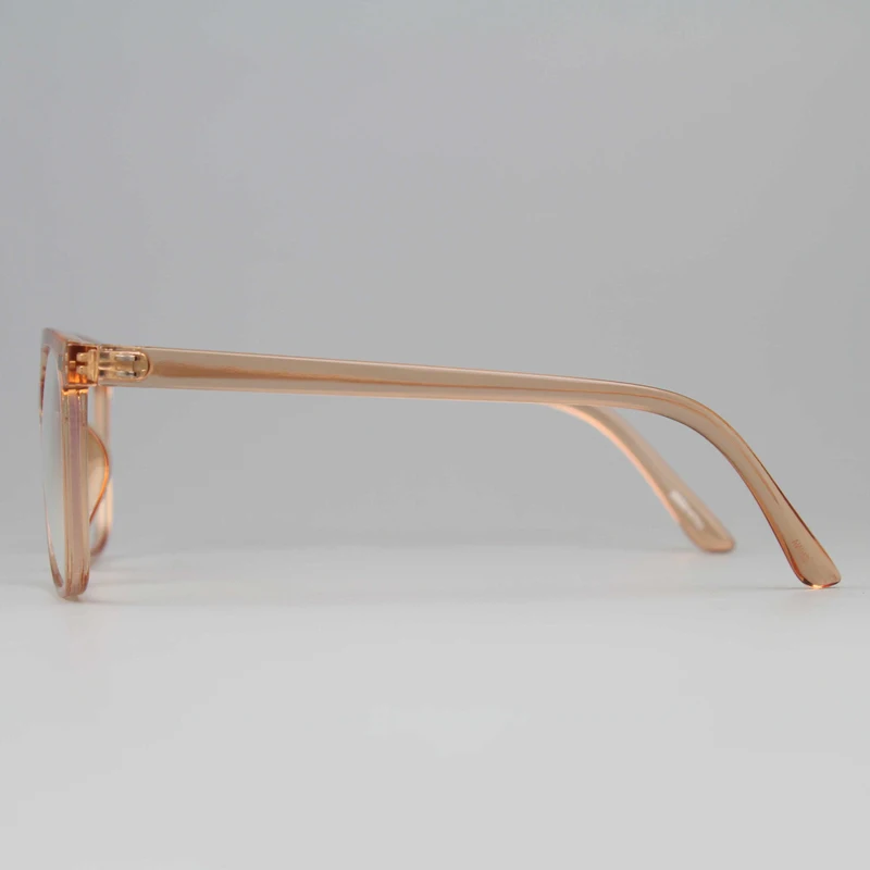 Translucent Orange Square Framed sunglasses
