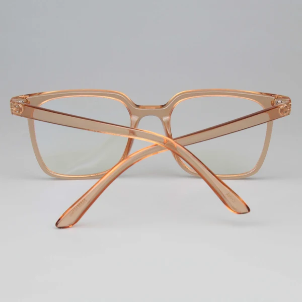 Translucent Orange Square Framed sunglasses