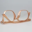 Translucent Orange Square Framed sunglasses