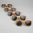 Brown Wood Grain Heat Transfer Sunglasses