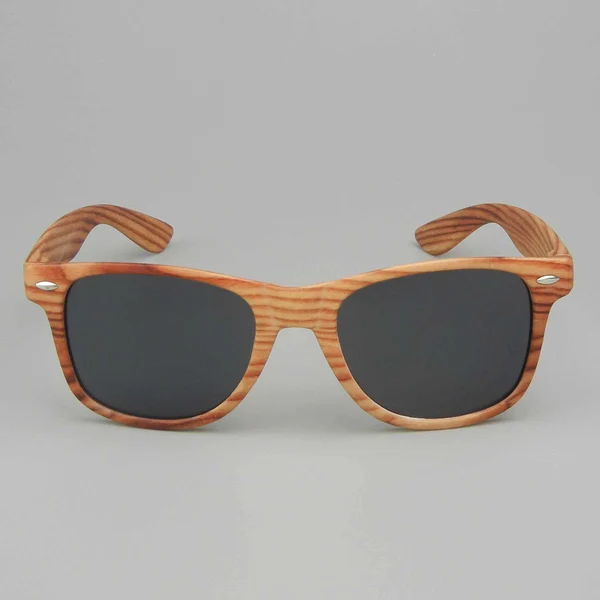 Brown Wood Grain Heat Transfer Sunglasses