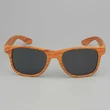 Brown Wood Grain Heat Transfer Sunglasses