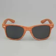 Brown Wood Grain Heat Transfer Sunglasses