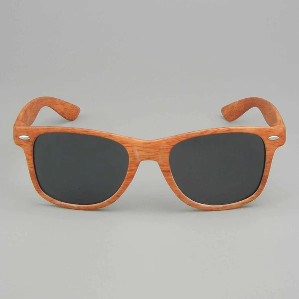 Brown Wood Grain Heat Transfer Sunglasses