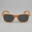 Brown Wood Grain Heat Transfer Sunglasses