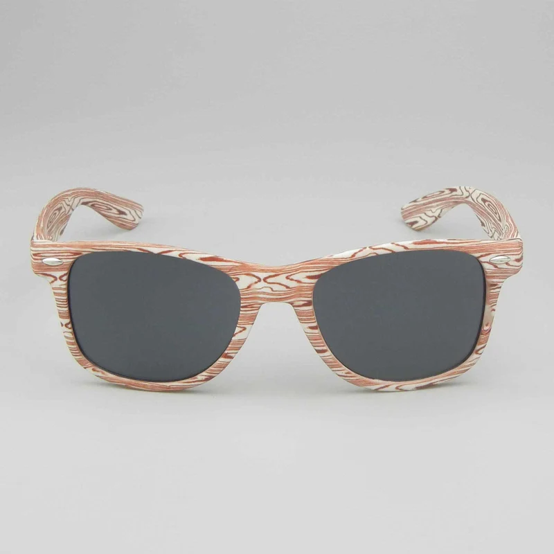 Custom Wood Grain Heat Transfer Sunglasses