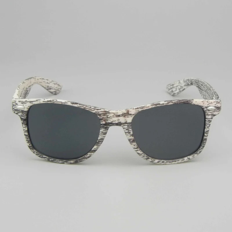 Custom Black Wood Grain Heat Transfer Sunglasses