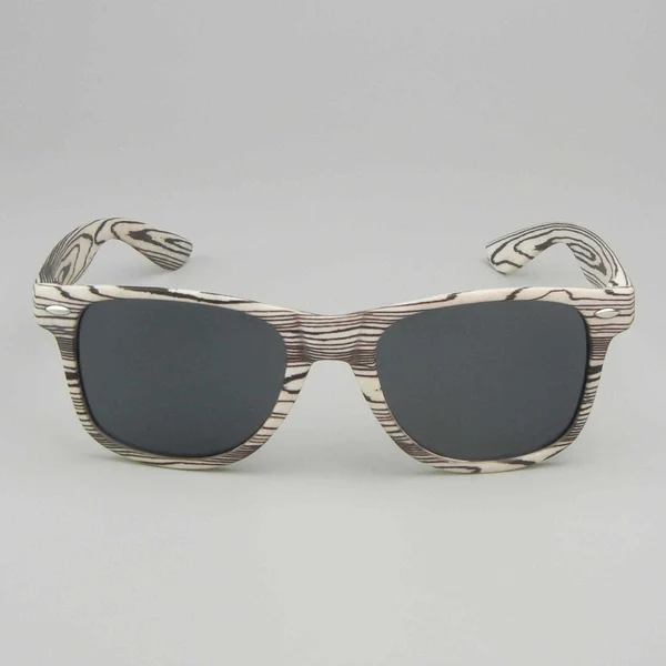 Custom Black Wood Grain Heat Transfer Sunglasses