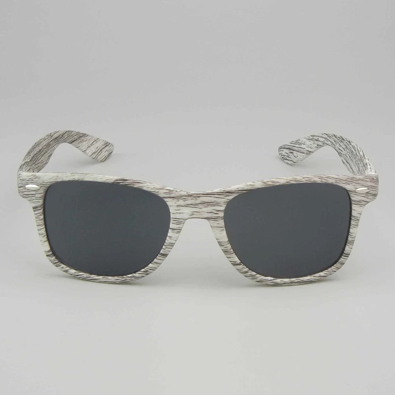 Custom Black Wood Grain Heat Transfer Sunglasses