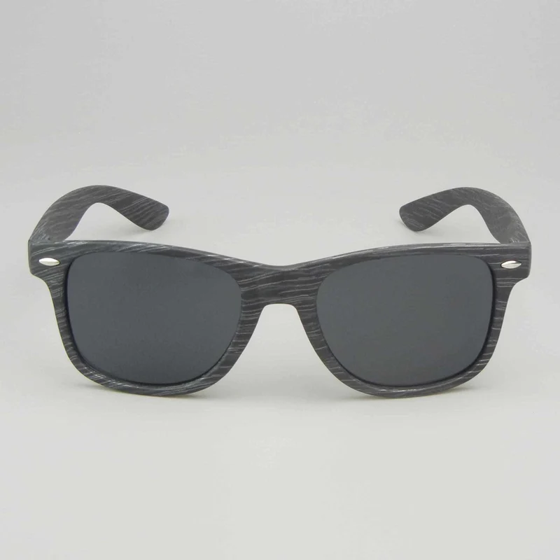 Custom Black Wood Grain Heat Transfer Sunglasses