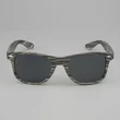 Custom Black Wood Grain Heat Transfer Sunglasses