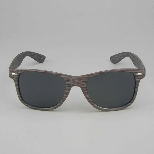 Custom Black Wood Grain Heat Transfer Sunglasses