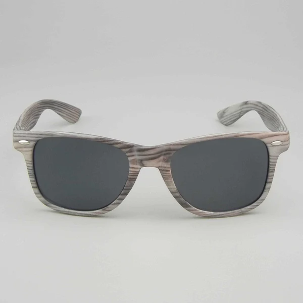Custom Black Wood Grain Heat Transfer Sunglasses