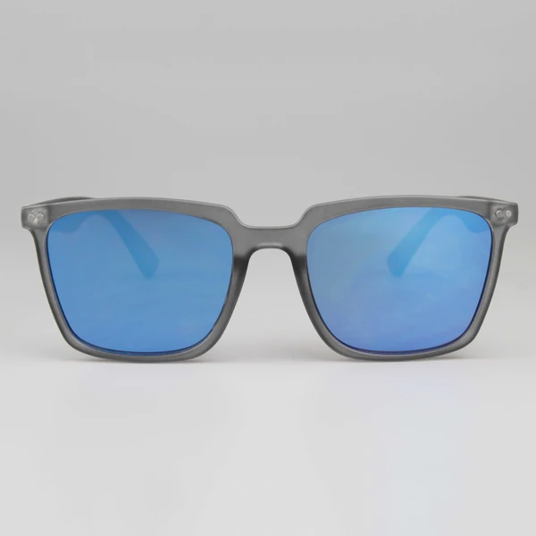 Gray Frosted Square Frame Sunglasses