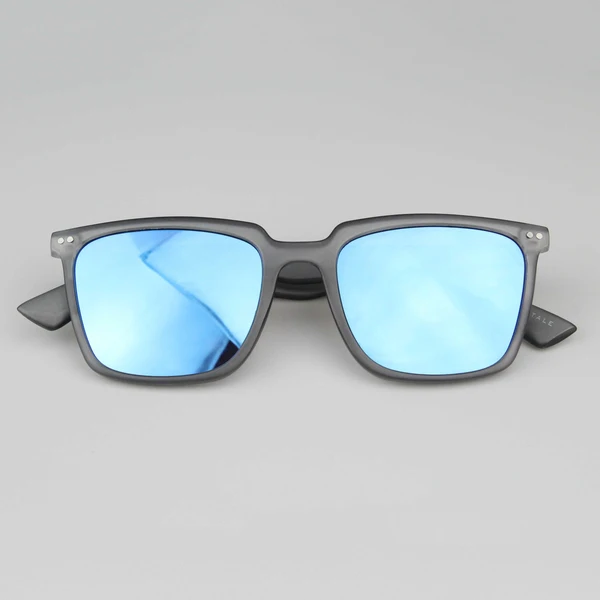 Gray Frosted Square Frame Sunglasses