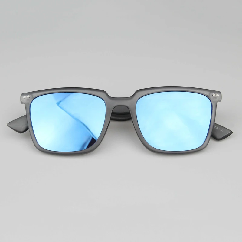 Gray Frosted Square Frame Sunglasses
