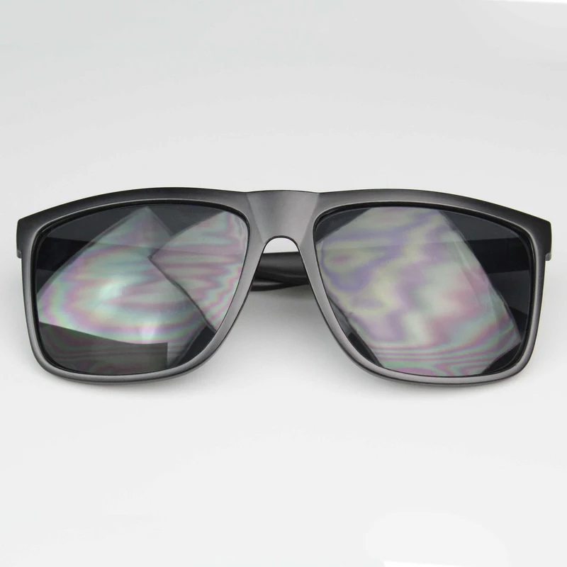 Brown Wood Grain Heat Transfer Sunglasses