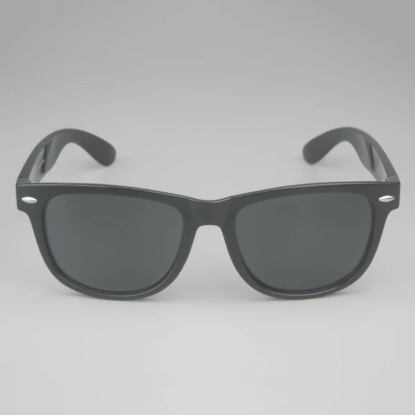 Black Classic Sunglasses With Metal Hinges