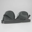 Black Classic Sunglasses With Metal Hinges