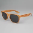 Custom Yellow Wood Grain Sunglasses